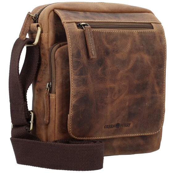 Greenburry Vintage Umhängetasche Leder 20 cm
