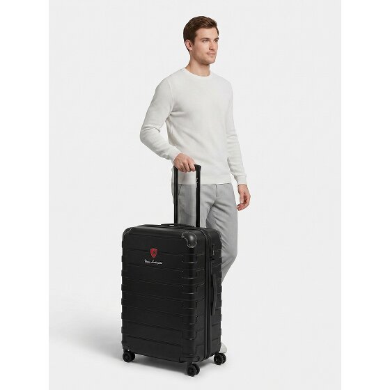 Tonino Lamborghini Milano 4 Rollen Trolley L 72 cm mit Dehnfalte