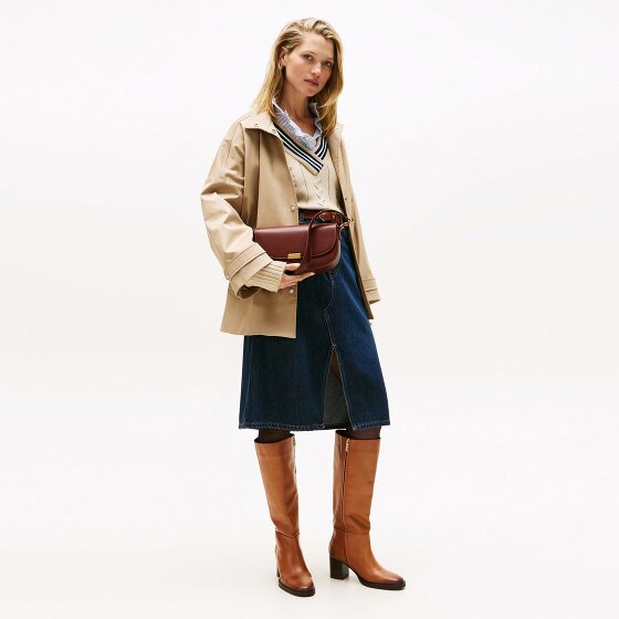 Tommy Hilfiger TH Iconic Schultertasche Leder 25 cm