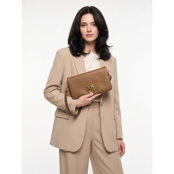 PINKO Love Soft Clutch Tasche Leder 19.5 cm