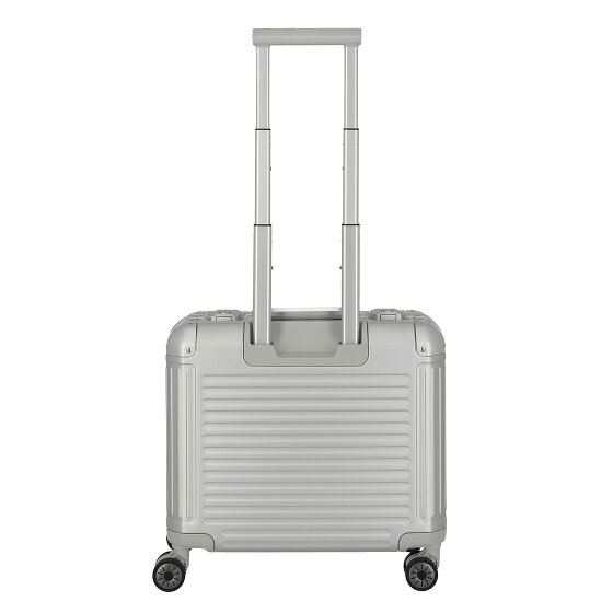 Travelite Next 4-Rollen Businesstrolley Aluminium 43 cm