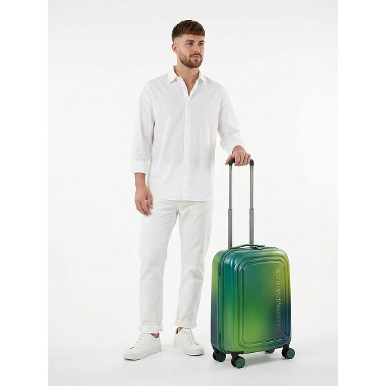 Mandarina Duck Logoduck + 4 Rollen Kabinentrolley 55 cm mit Dehnfalte