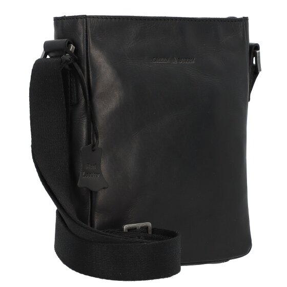 Greenburry Pure Black Umhängetasche Leder 17 cm