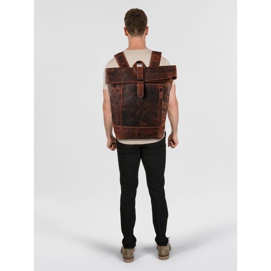 Jack Kinsky Baltimore 15 Business-Rucksack Leder 43 cm Laptopfach