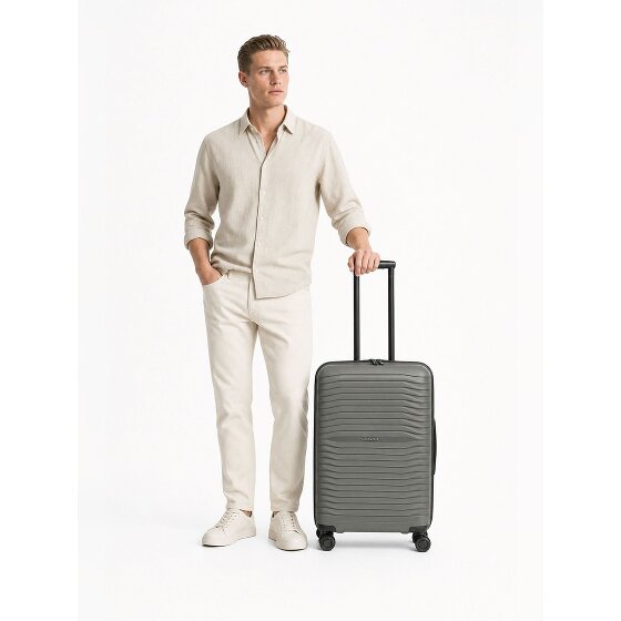 Stratic Shine 4 Rollen Trolley 66 cm mit Dehnfalte