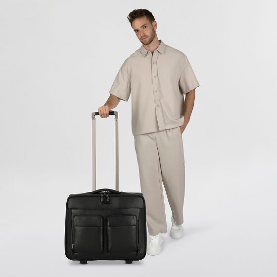 Piquadro Modus Special 2 Rollen Businesstrolley Leder 44 cm Laptopfach