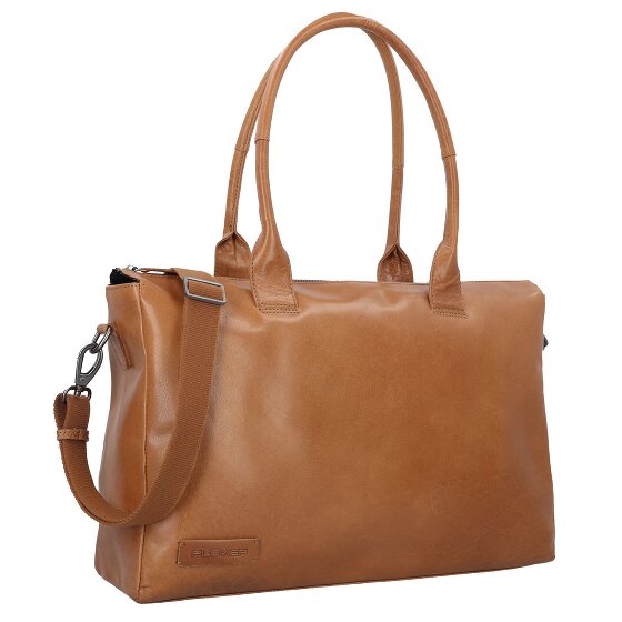 Plevier Rock Copal Schultertasche Leder 44 cm Laptopfach