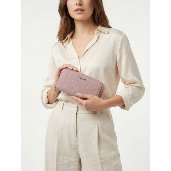 Lazarotti Bologna Leather XL Double Zip-Around Geldbörse RFID Leder 20 cm