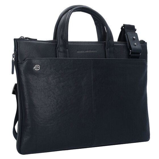 Piquadro Black Square Aktentasche Leder 42 cm Laptopfach