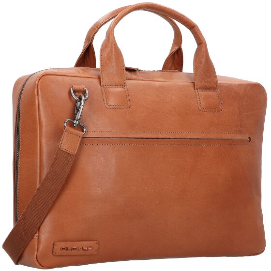 Plevier Rock Aktentasche RFID Schutz Leder 43 cm Laptopfach