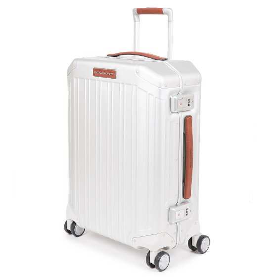 Piquadro Alu 4-Rollen Kabinentrolley Aluminium 55 cm