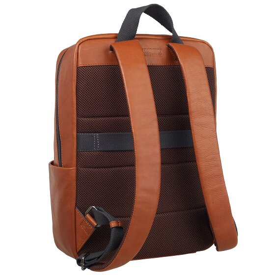 Leonhard Heyden Hamburg Rucksack Leder 40 cm Laptopfach