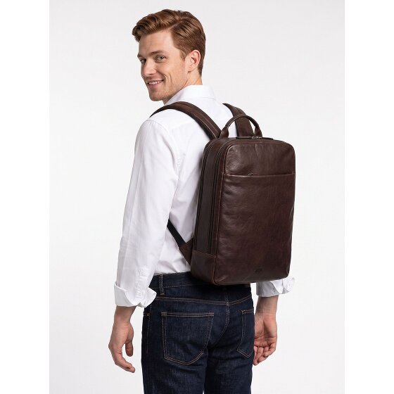 Jost Glasgow Daypack RFID Schutz Leder 44 cm Laptopfach