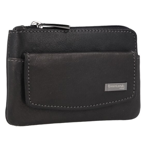 Greenland Nature Black Nappa Schlüsseletui RFID Leder 11,5 cm