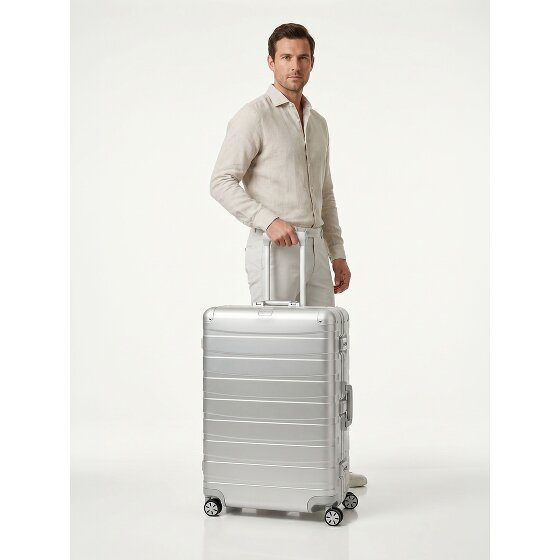 Redolz Pro Aluminium 4-Rollen Trolley L Aluminium 77 cm