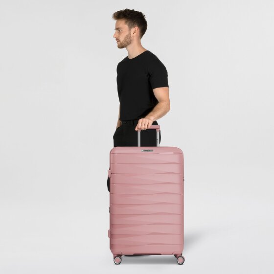 Franky London 4 Rollen Trolley L 74 cm mit Dehnfalte