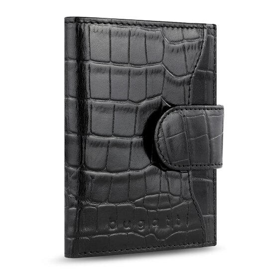 Bugatti Secure Smart Kreditkartenetui RFID Schutz Leder 8 cm