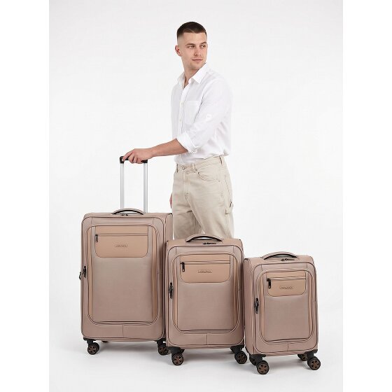 Worldpack Oxford 4 Rollen Kofferset 3-teilig mit Dehnfalte