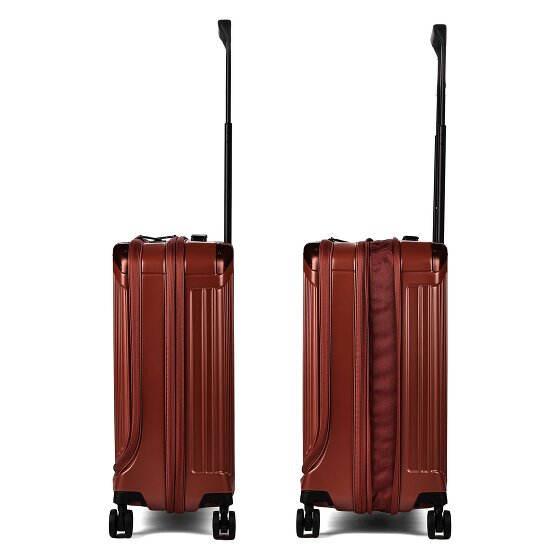 Piquadro PQ-Light 4 Rollen Kabinentrolley S 56 cm Laptopfach mit Dehnfalte