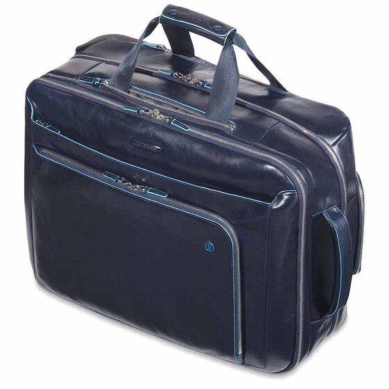 Piquadro Blue Square 2-Rollen Businesstrolley Leder 51 cm Laptopfach