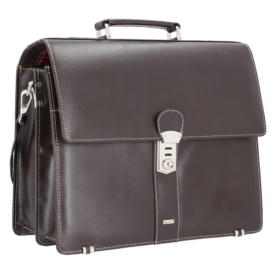 Alassio Monaco Aktentasche Leder 38 cm Laptopfach