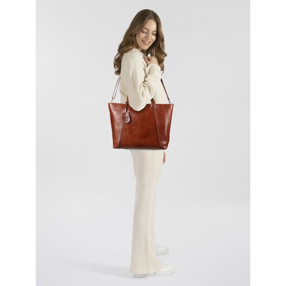 Burkely Fine Florence Shopper Tasche Leder 37 cm Laptopfach