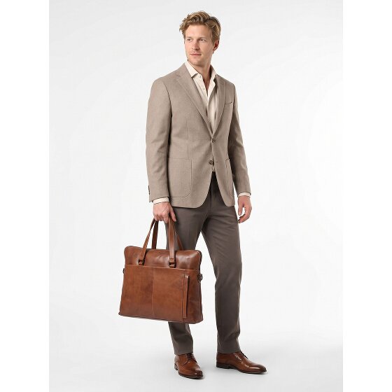 Greenburry Newport Aktentasche Leder 39 cm Laptopfach