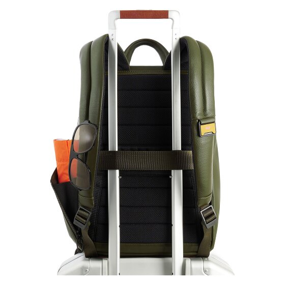 Piquadro Russell Business-Rucksack RFID Schutz Leder 42 cm Laptopfach