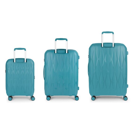 Gabol Infinity 4 Rollen Kofferset 3-teilig mit Dehnfalte