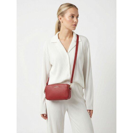 Lazarotti Bologna Leather Umhängetasche Leder Double-Zip 18 cm