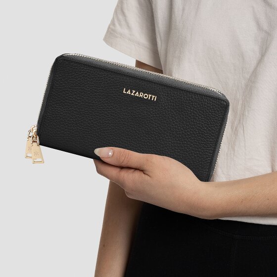 Lazarotti Bologna Leather Geldbörse RFID Schutz Leder 20 cm