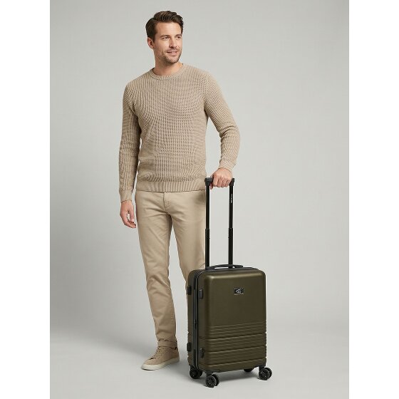 camel active Hanoi 4 Rollen Kabinentrolley S 55 cm mit Dehnfalte