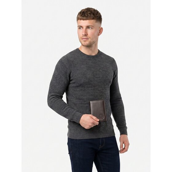 oxmox Leather Geldbörse RFID Schutz Leder 13 cm