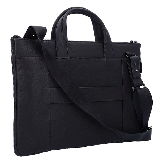 Piquadro Black Square Aktentasche Leder 42 cm Laptopfach