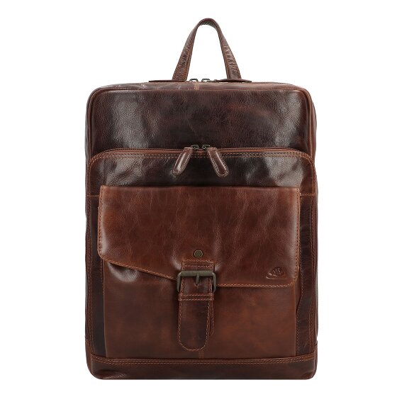 Greenburry Rugged Business-Rucksack Leder 39 cm Laptopfach