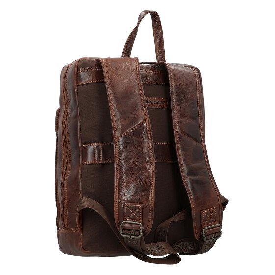 Greenburry Rugged Business-Rucksack Leder 39 cm Laptopfach