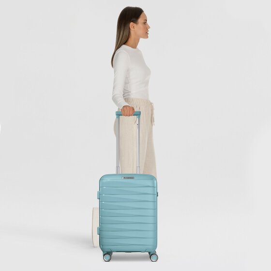 Franky London 4 Rollen Kabinentrolley S 55 cm mit Dehnfalte