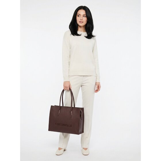 Coccinelle Myrtha Schultertasche Leder 40 cm Laptopfach