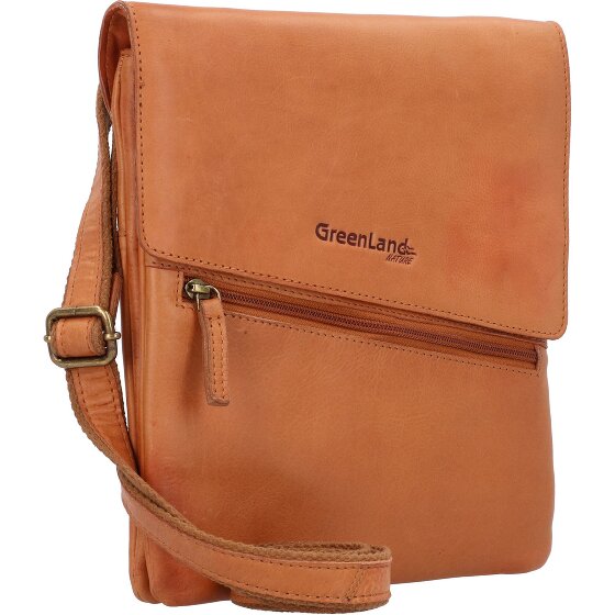 Greenland Nature GreenLand NATURE Umhängetasche Leder 24 cm