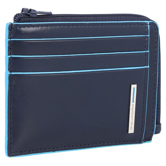 Piquadro Blue Square Kreditkartenetui RFID Schutz Leder 11 cm