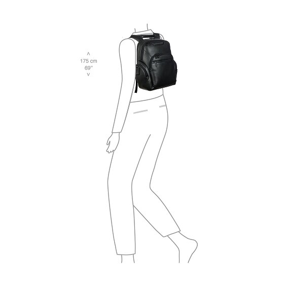 Porsche Design Roadster Business-Rucksack Leder 38 cm Laptopfach