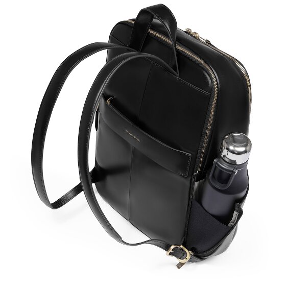Piquadro Blue Square Daypack RFID Schutz Leder 37 cm Laptopfach