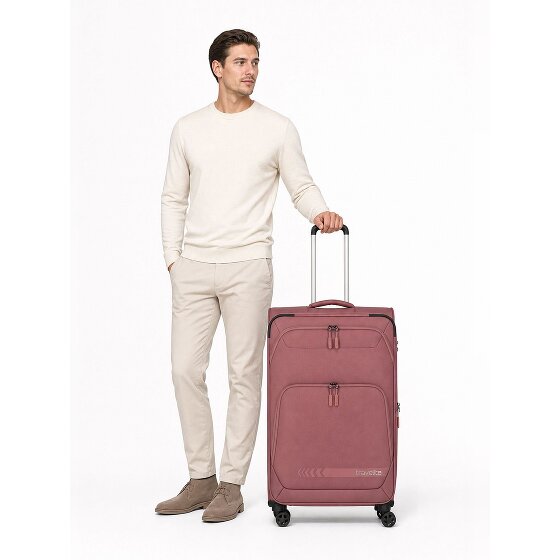 Travelite Kick Off 4 Rollen Trolley L 78 cm mit Dehnfalte