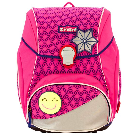 Scout Alpha Neon Safety Schulranzen-Set 4-teilig