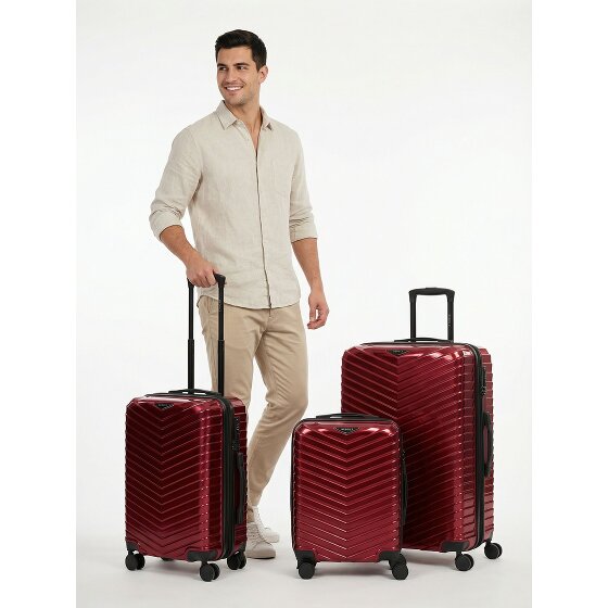 Redolz Essentials 18 4 Rollen Kofferset 3-teilig mit Dehnfalte