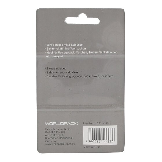 Worldpack Reiseaccessoires Kofferschloss 3 cm
