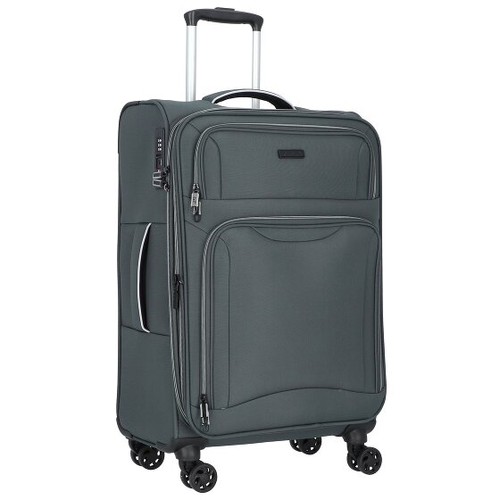 d&n Travel Line 9204 4 Rollen Trolley M 66 cm mit Dehnfalte