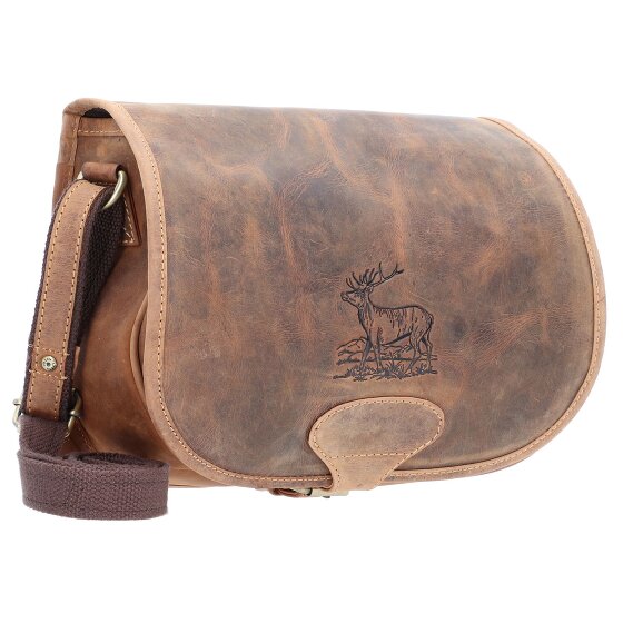 Greenburry Vintage Hunting Bag Umhängetasche Leder 30 cm