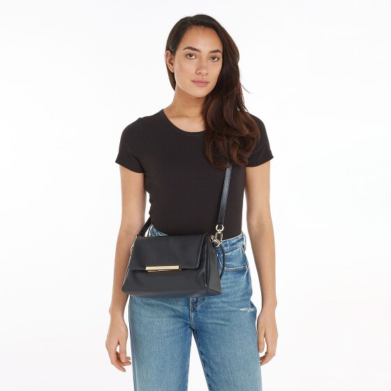 Tommy Hilfiger TH Plaque Schultertasche Leder 26 cm