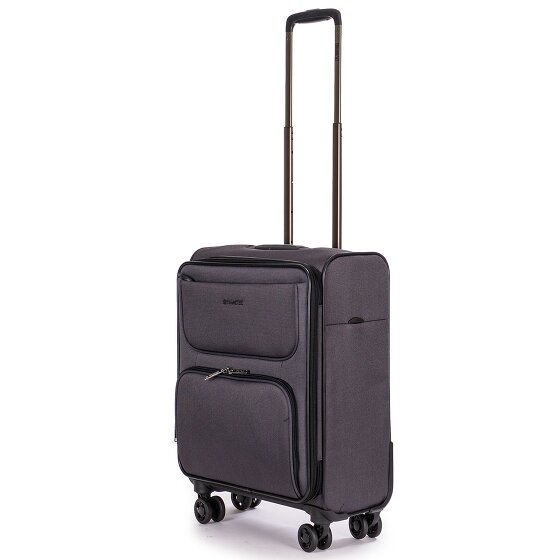Stratic Bendigo Light + 4 Rollen Kabinentrolley 54 cm mit Dehnfalte